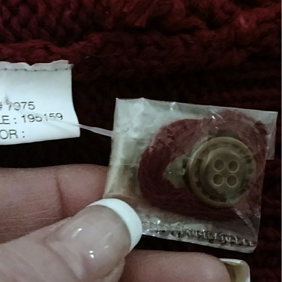 VTG Hunt Print Hand Embroidered Knit Vest L - Picture 8 of 8